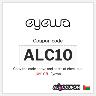 Coupon for Eyewa (ALC10) 10% Off