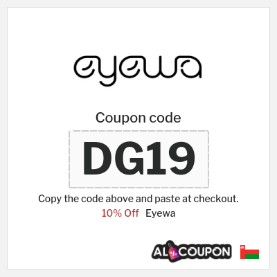 Eyewa Coupon (DG19) Eyewa Discount Code 2026