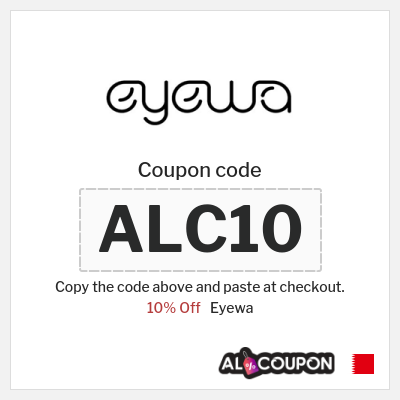 Coupon for Eyewa (ALC10) 10% Off