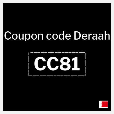 Deraah Coupon (CC81) Deraah Discount Code Bahrain