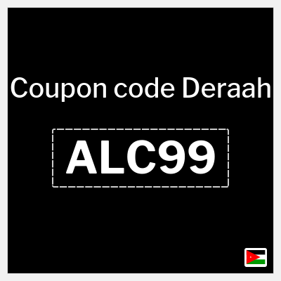 Deraah Coupon (ALC99) Deraah Discount Code Jordan
