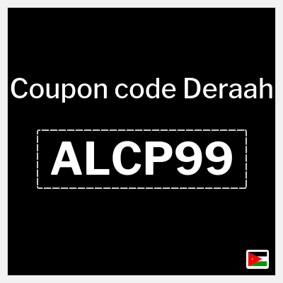 Deraah Coupon (ALCP99) Deraah Discount Code Jordan