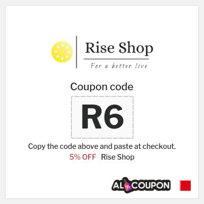 Coupon discount code for Rise Shop 5% OFF