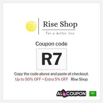 Coupon for Rise Shop (R7) Up to 50% OFF + Extra 5% OFF