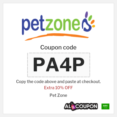 Coupon for Pet Zone (PA4P) Extra 10% OFF