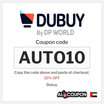 Coupon for Dubuy (AUTO10) 10% OFF