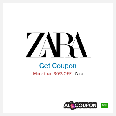 Coupon for Zara More than 30% OFF