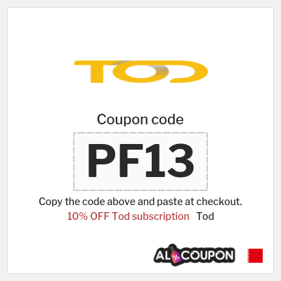 Coupon discount code for Tod Discount codes