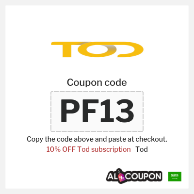 Coupon discount code for Tod Discount codes