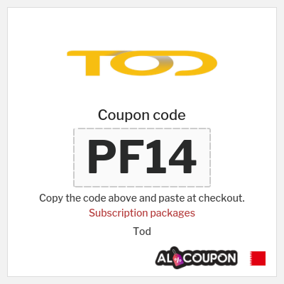 Coupon for Tod (PF14) Subscription packages
