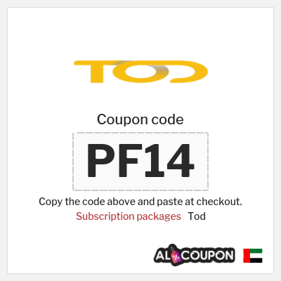 Coupon for Tod (PF14) Subscription packages