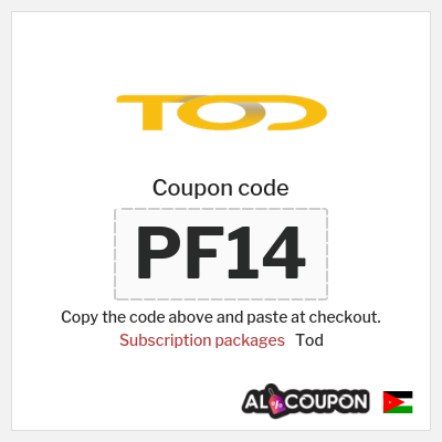 Coupon for Tod (PF14) Subscription packages