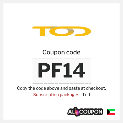 Coupon for Tod (PF14) Subscription packages