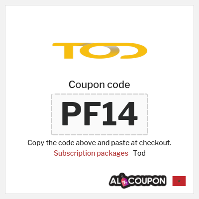 Coupon for Tod (PF14) Subscription packages