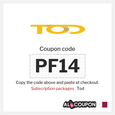 Coupon for Tod (PF14) Subscription packages