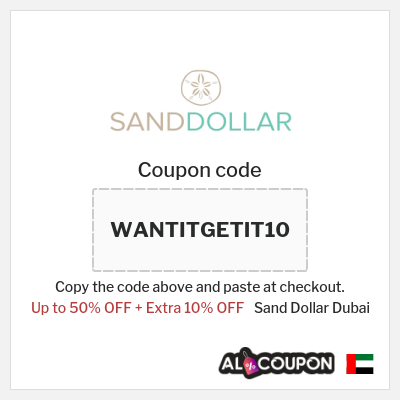 Coupon discount code for Sand Dollar Dubai 10% OFF