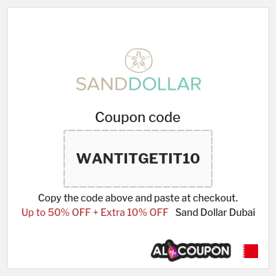 Coupon discount code for Sand Dollar Dubai 10% OFF
