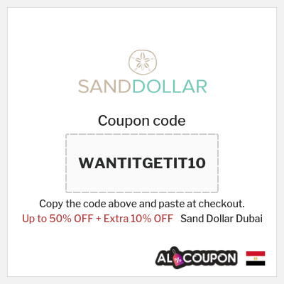 Coupon discount code for Sand Dollar Dubai 10% OFF