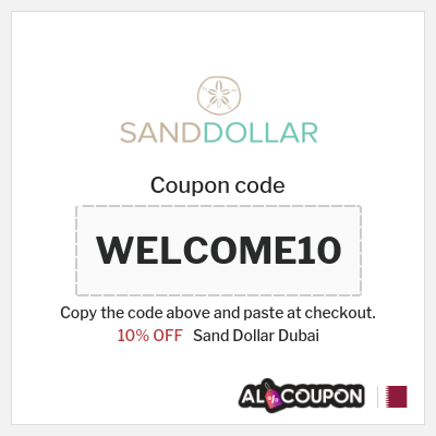 Coupon for Sand Dollar Dubai (WELCOME10) 10% OFF