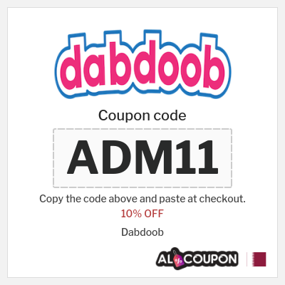 Coupon for Dabdoob (ADM11) 10% OFF