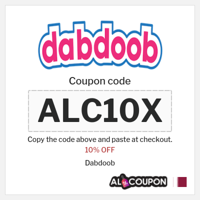 Coupon for Dabdoob (ALC10X) 10% OFF