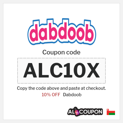 Coupon for Dabdoob (ALC10X) 10% OFF