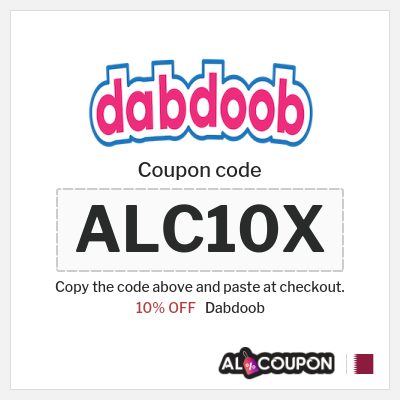 Coupon for Dabdoob (ALC10X) 10% OFF
