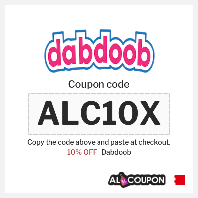 Coupon for Dabdoob (ALC10X) 10% OFF