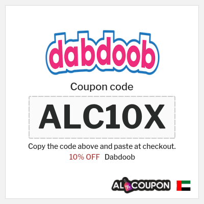 Coupon for Dabdoob (ALC10X) 10% OFF