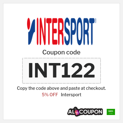 Coupon discount code for Intersport 5% OFF
