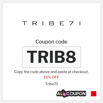 Coupon for Tribe71 (TRIB8) 15% OFF