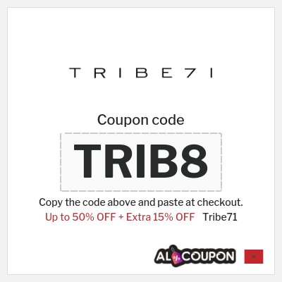 Coupon for Tribe71 (TRIB8) Up to 50% OFF + Extra 15% OFF