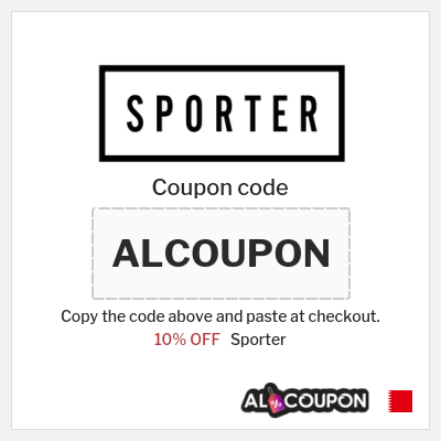 Coupon discount code for Sporter 100% Exclusive Coupons