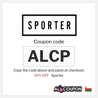 Coupon discount code for Sporter 10% OFF