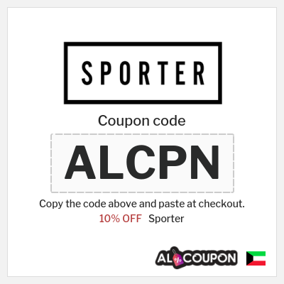 Coupon discount code for Sporter 10% OFF