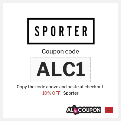 Coupon discount code for Sporter 10% OFF