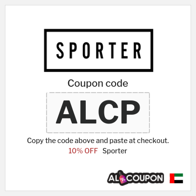 Sporter Coupon (ALCP) Sporter discount code 2025