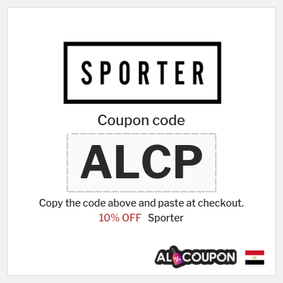 Sporter Coupon (ALCP) Sporter discount code 2025