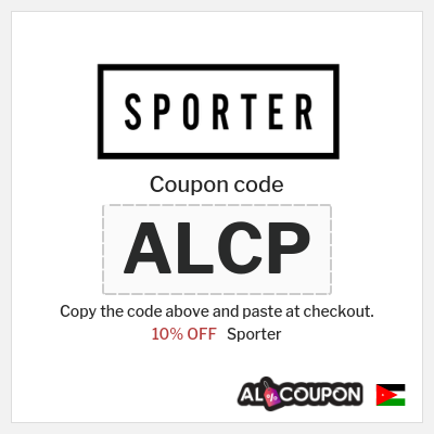 Sporter Coupon (ALCP) Sporter discount code 2025