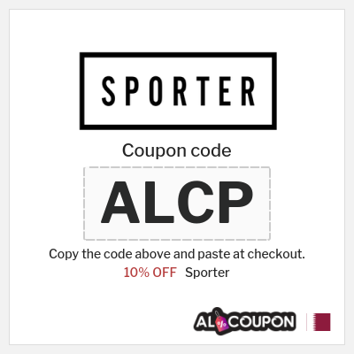 Sporter Coupon (ALCP) Sporter discount code 2025