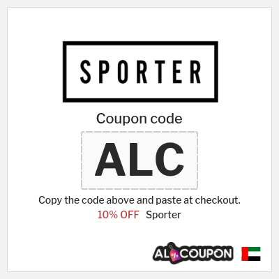 Sporter Coupon (ALC) Sporter Discount Code 2026
