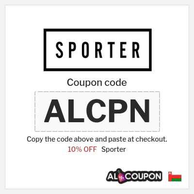 Sporter Coupon (ALCPN) Sporter Discount Code 2026