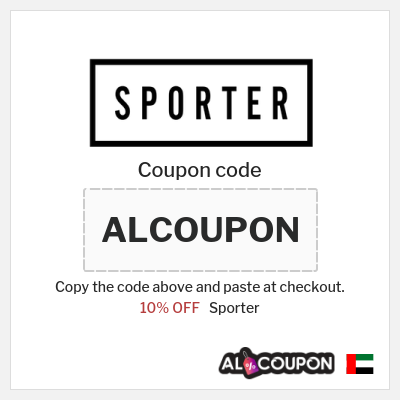 Sporter Coupon (ALCOUPON) Sporter Discount Code 2026