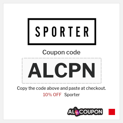 Sporter Coupon (ALCPN) Sporter Discount Code 2026