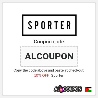 Sporter Coupon (ALCOUPON) Sporter Discount Code 2026