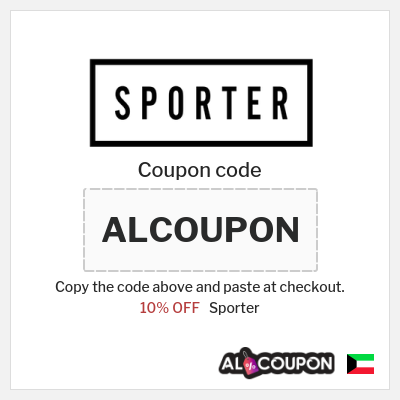 Sporter Coupon (ALCOUPON) Sporter Discount Code 2026