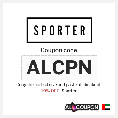 Sporter Coupon (ALCPN) Sporter Discount Code 2026