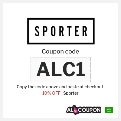 Sporter Coupon (ALC1) Sporter Discount Code 2026
