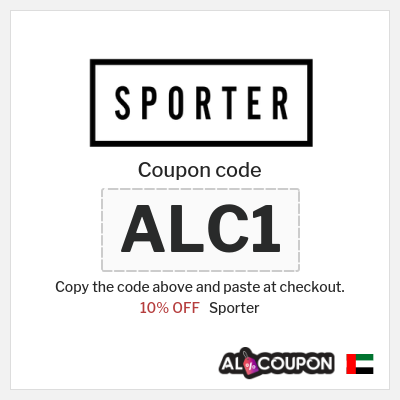 Sporter Coupon (ALC1) Sporter Discount Code 2026