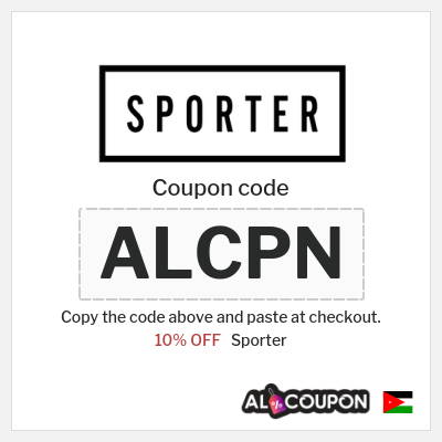 Sporter Coupon (ALC) Sporter Discount Code 2026